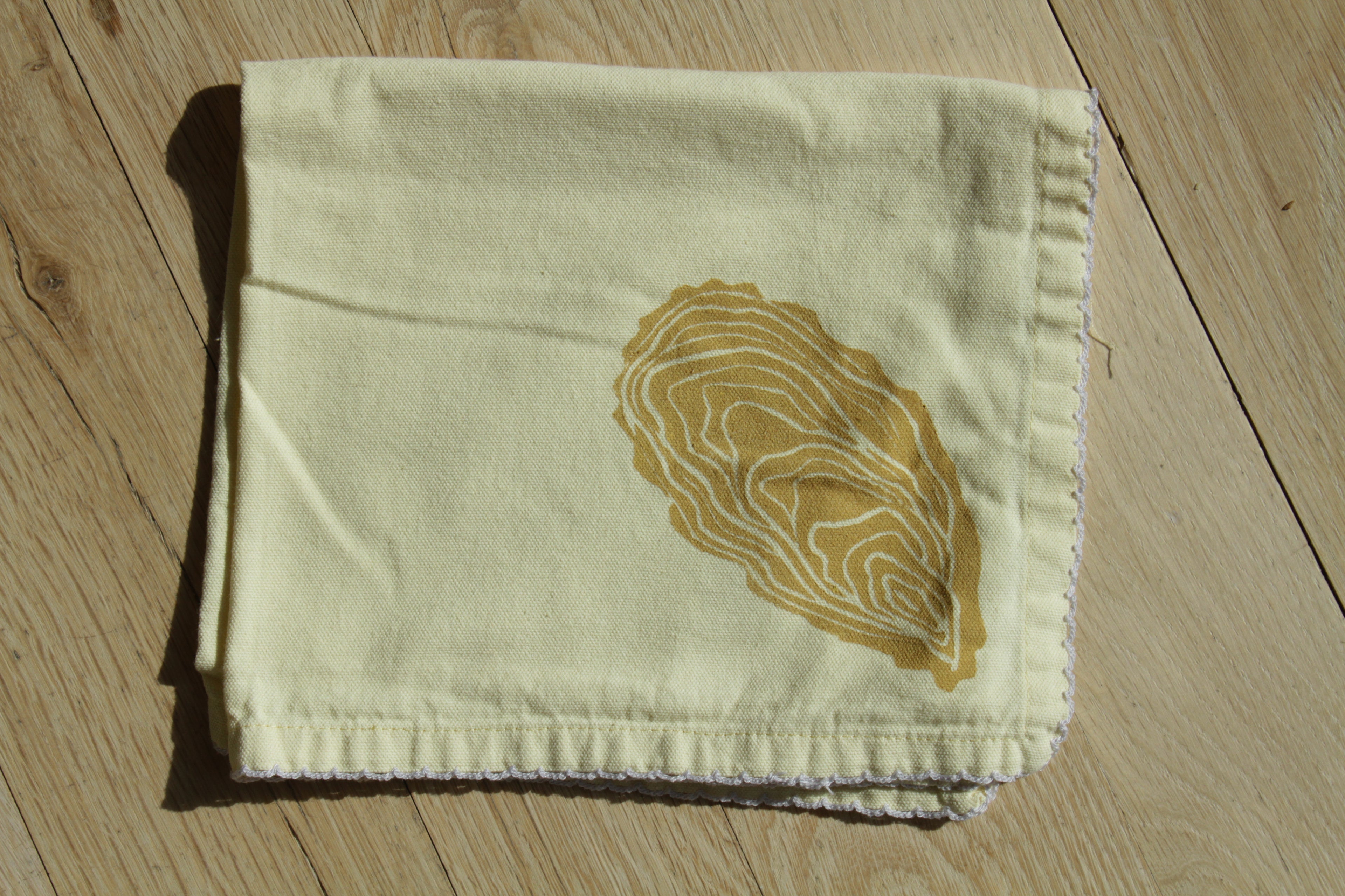 Yellow Oyster Cloth Napkins
