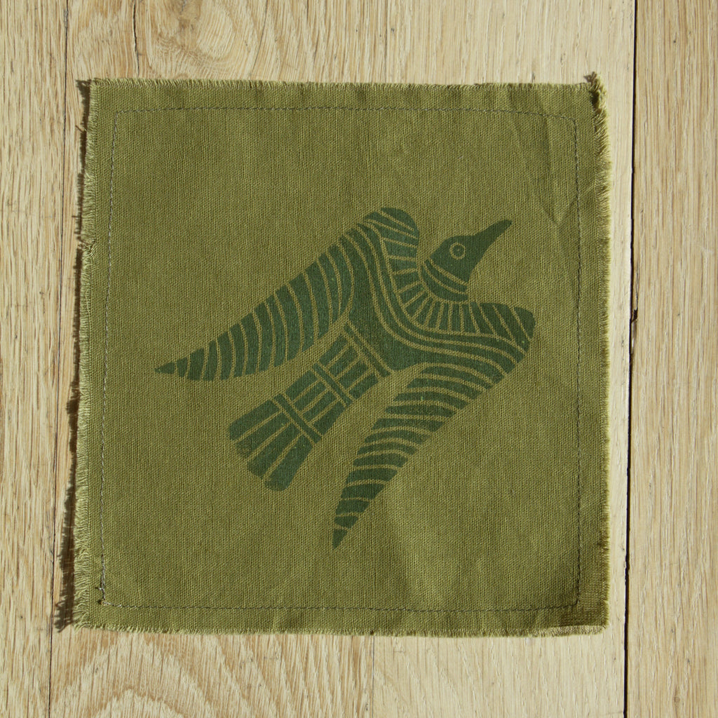 Olive Green Cocktail Napkin