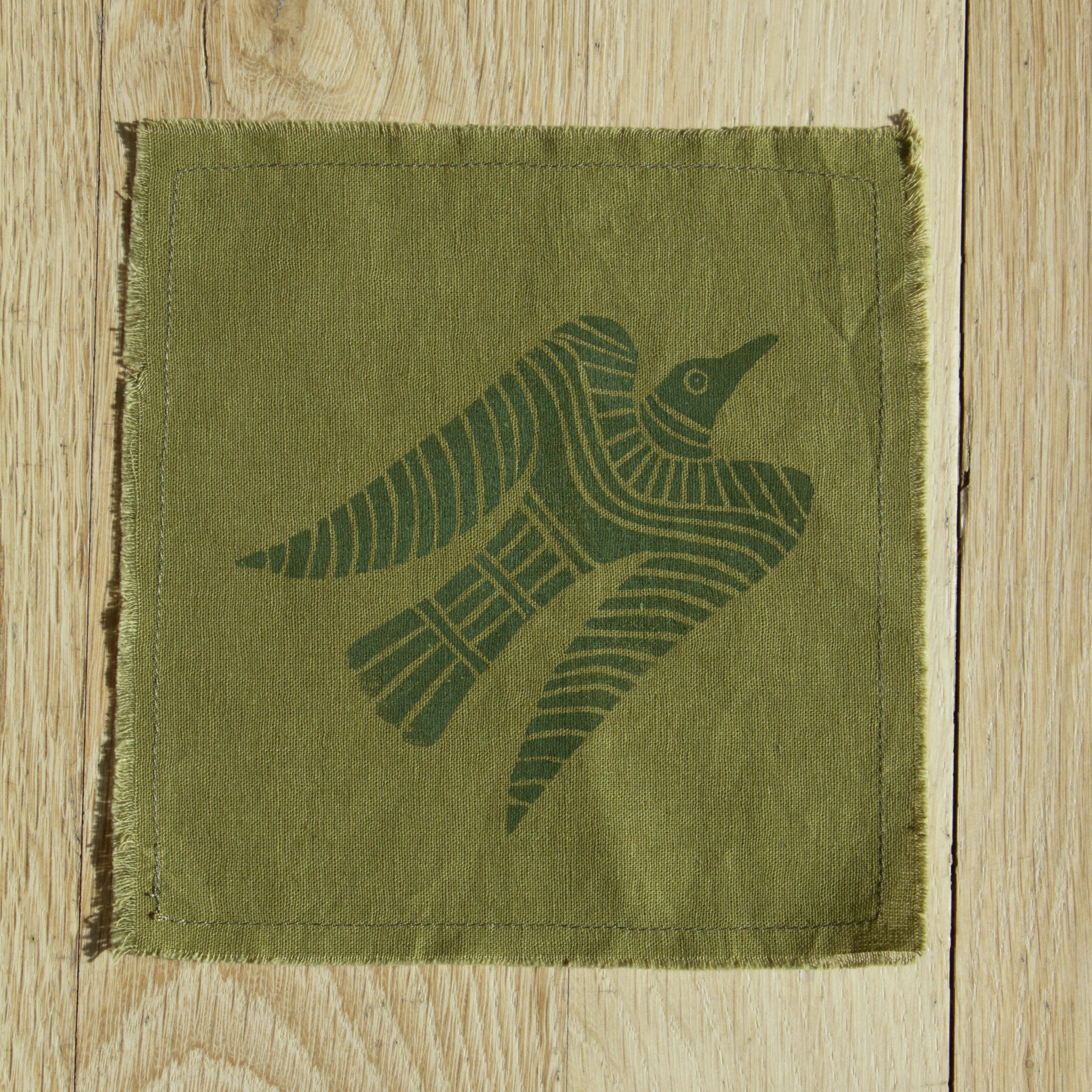 Olive Green Cocktail Napkin