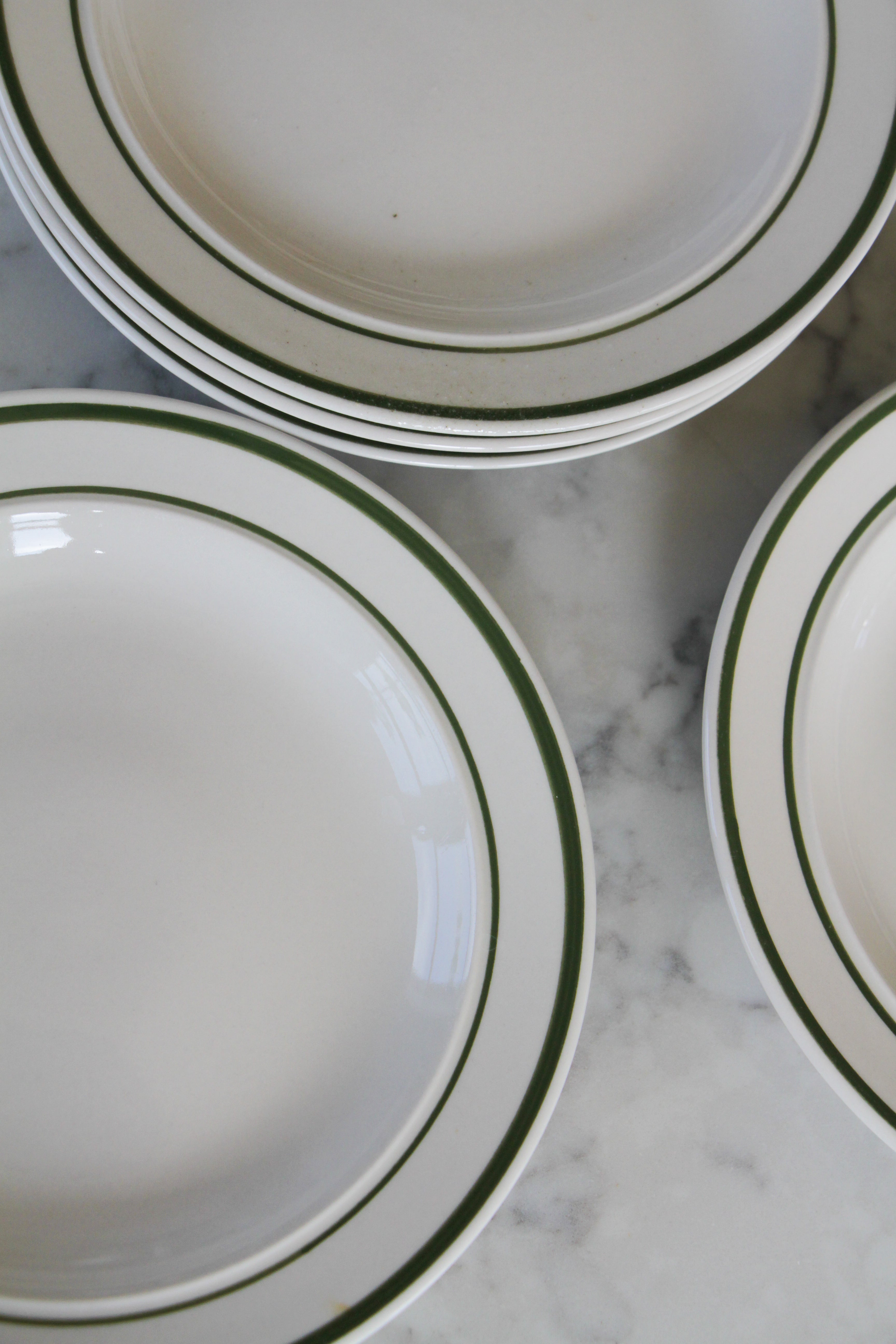 Rimmed Salad Plates