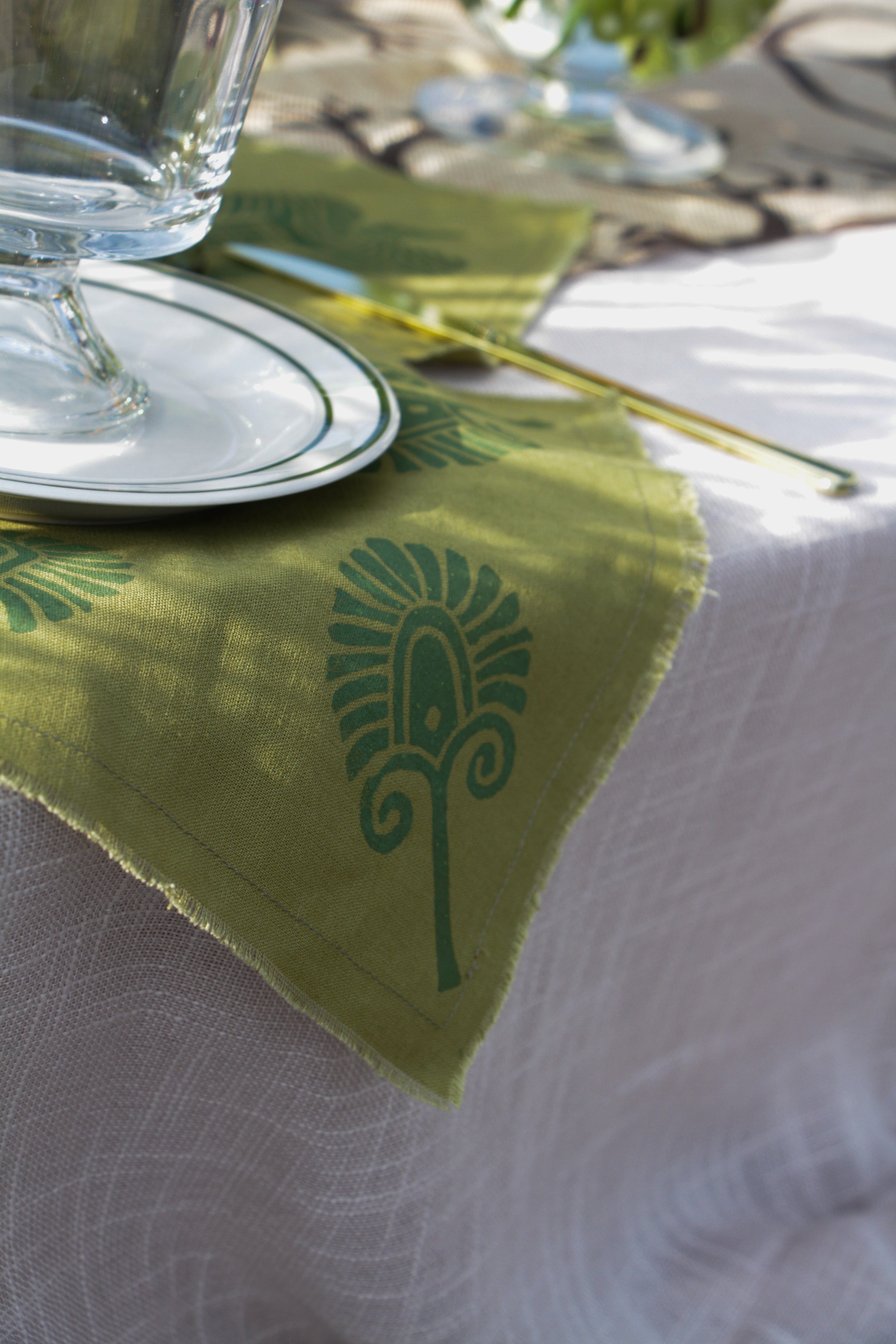 Olive Green Dinner Napkin