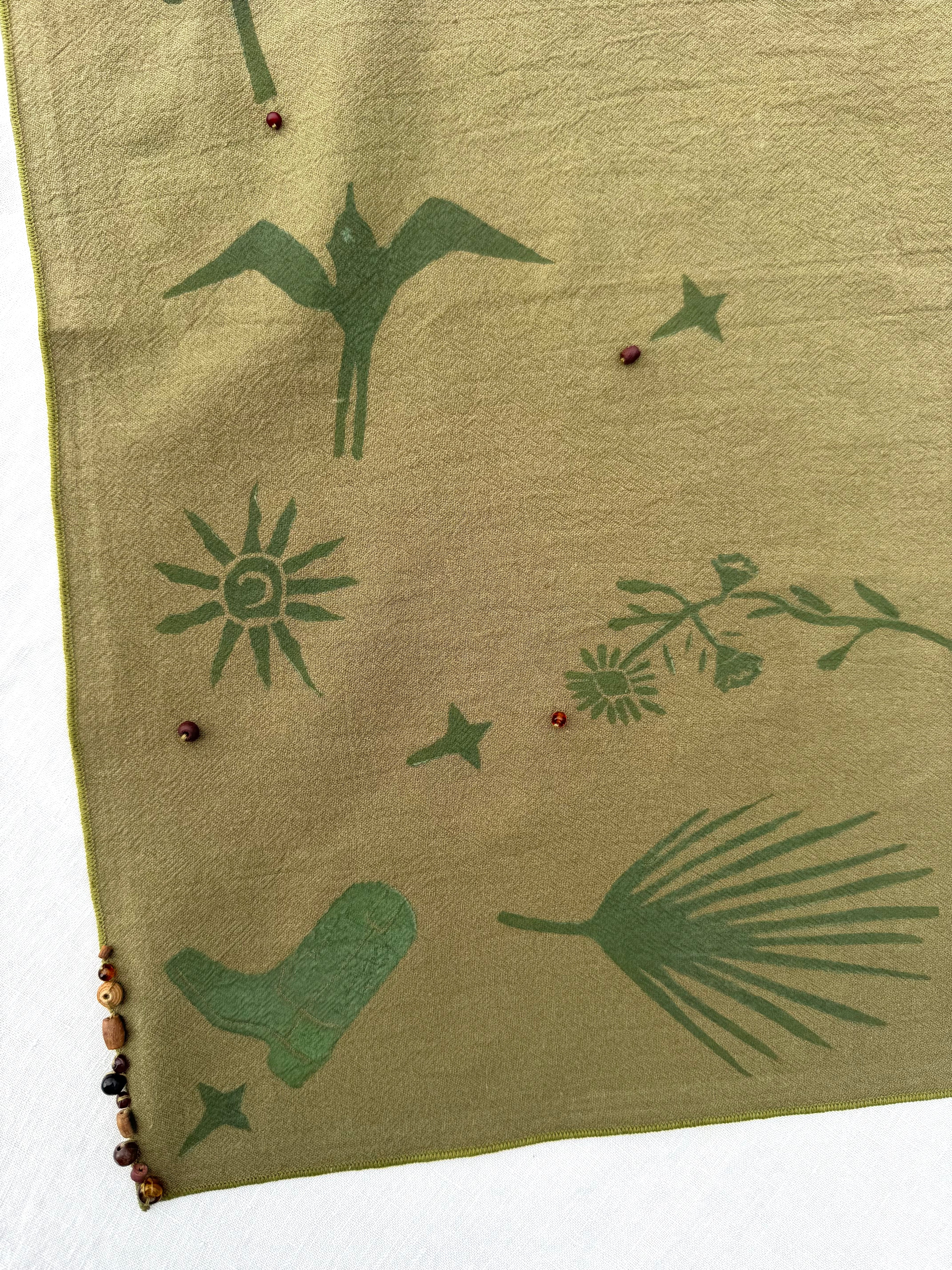 Moss Green Bandana: Cowboy Collective