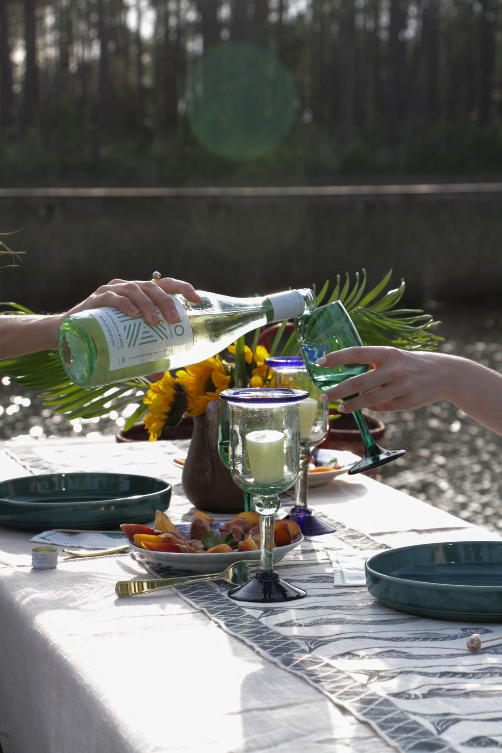 Short Green Wine Glasses
