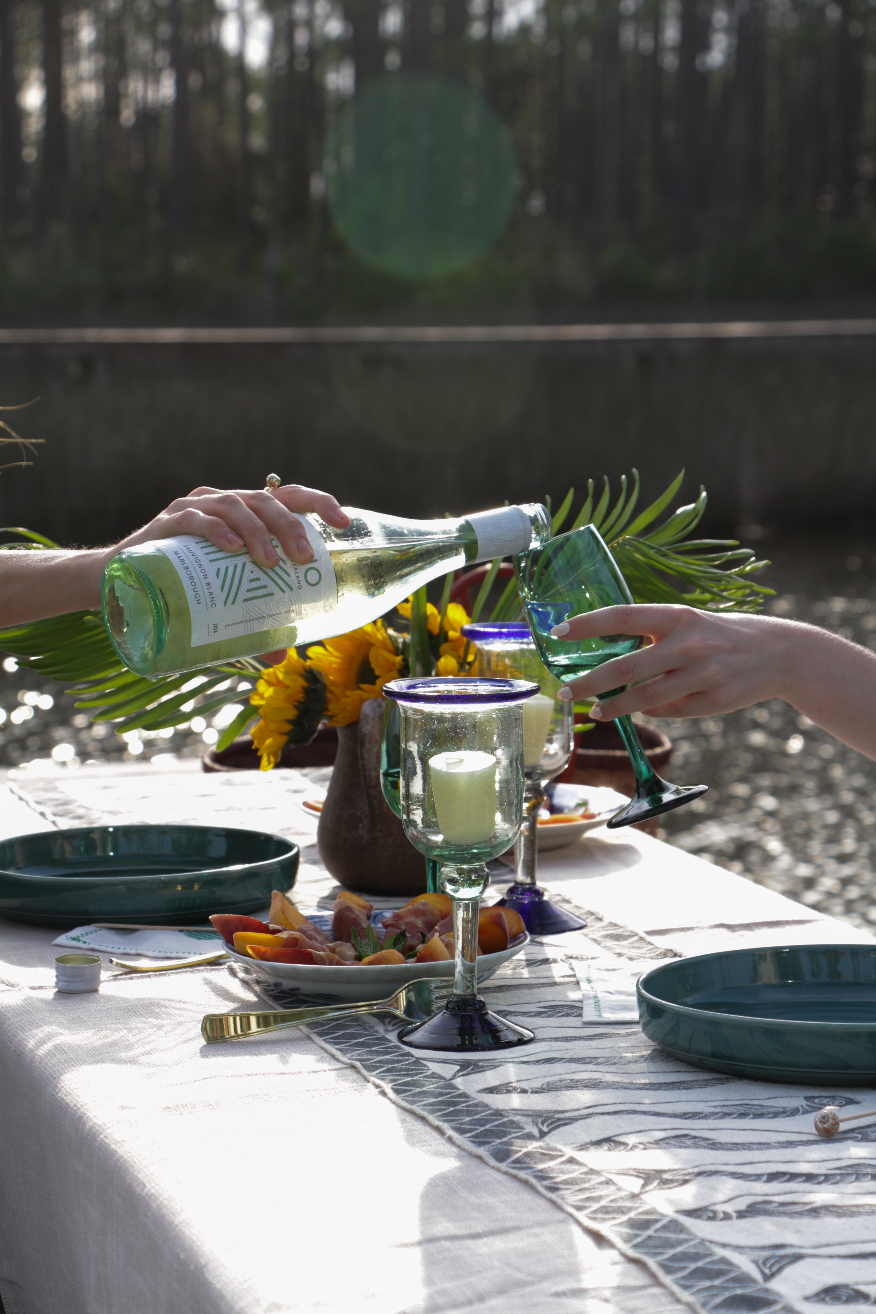 Short Green Wine Glasses