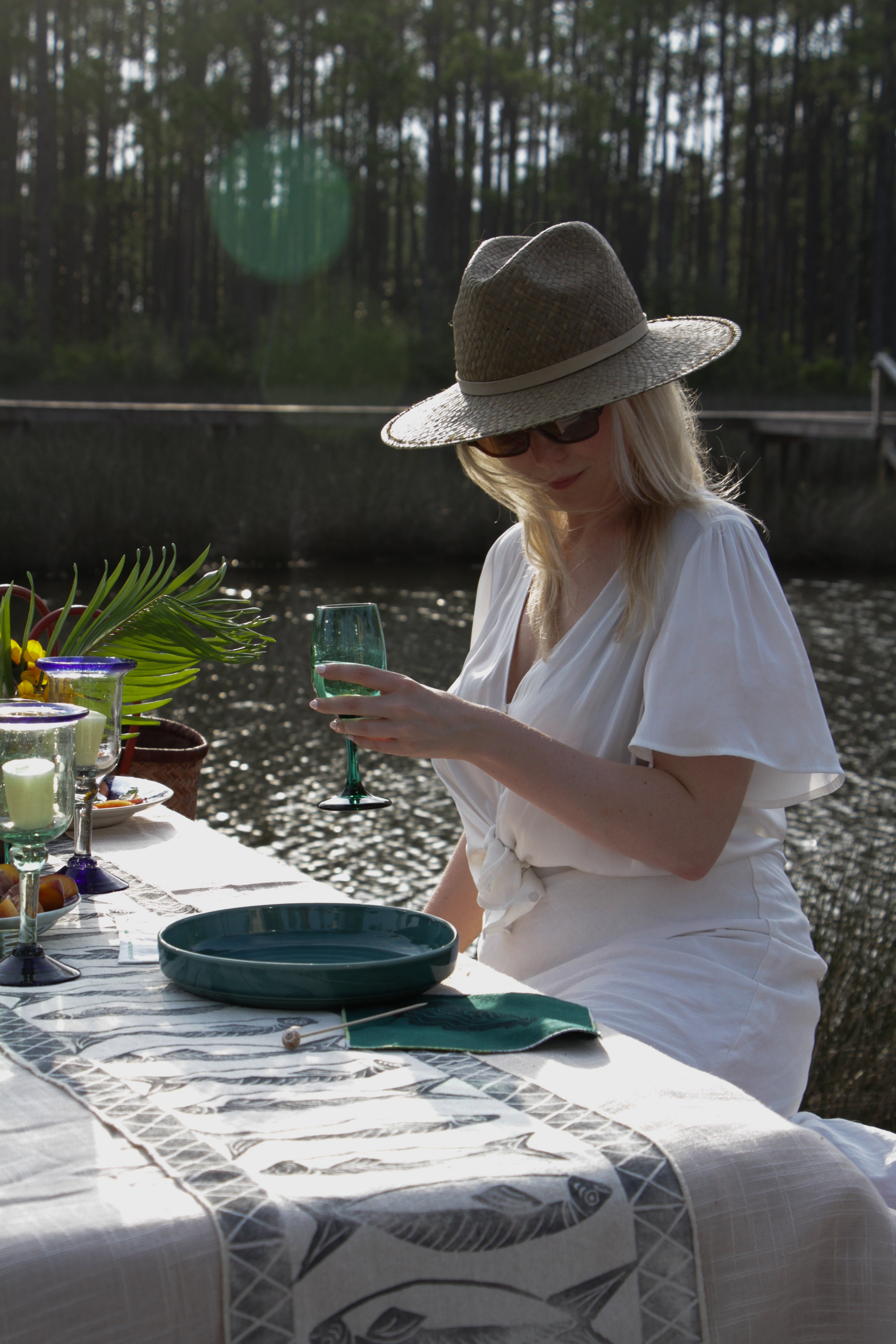 Short Green Wine Glasses
