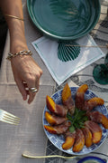 White Cocktail Napkin with Shell