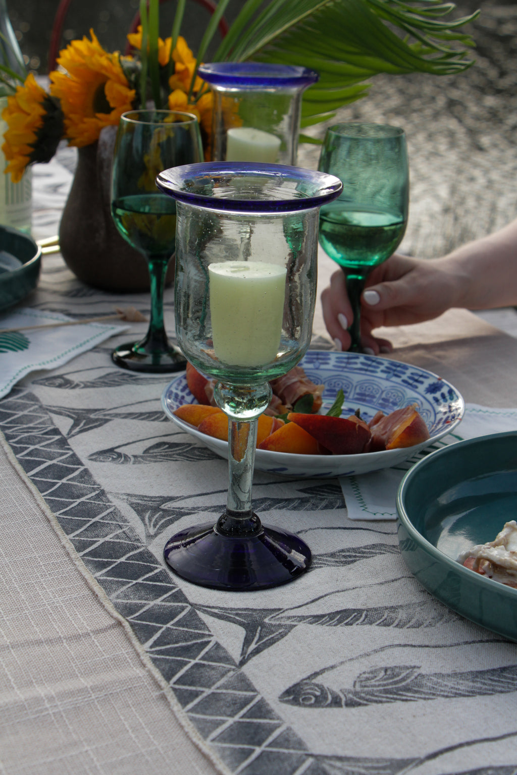 Sea Glass Votives