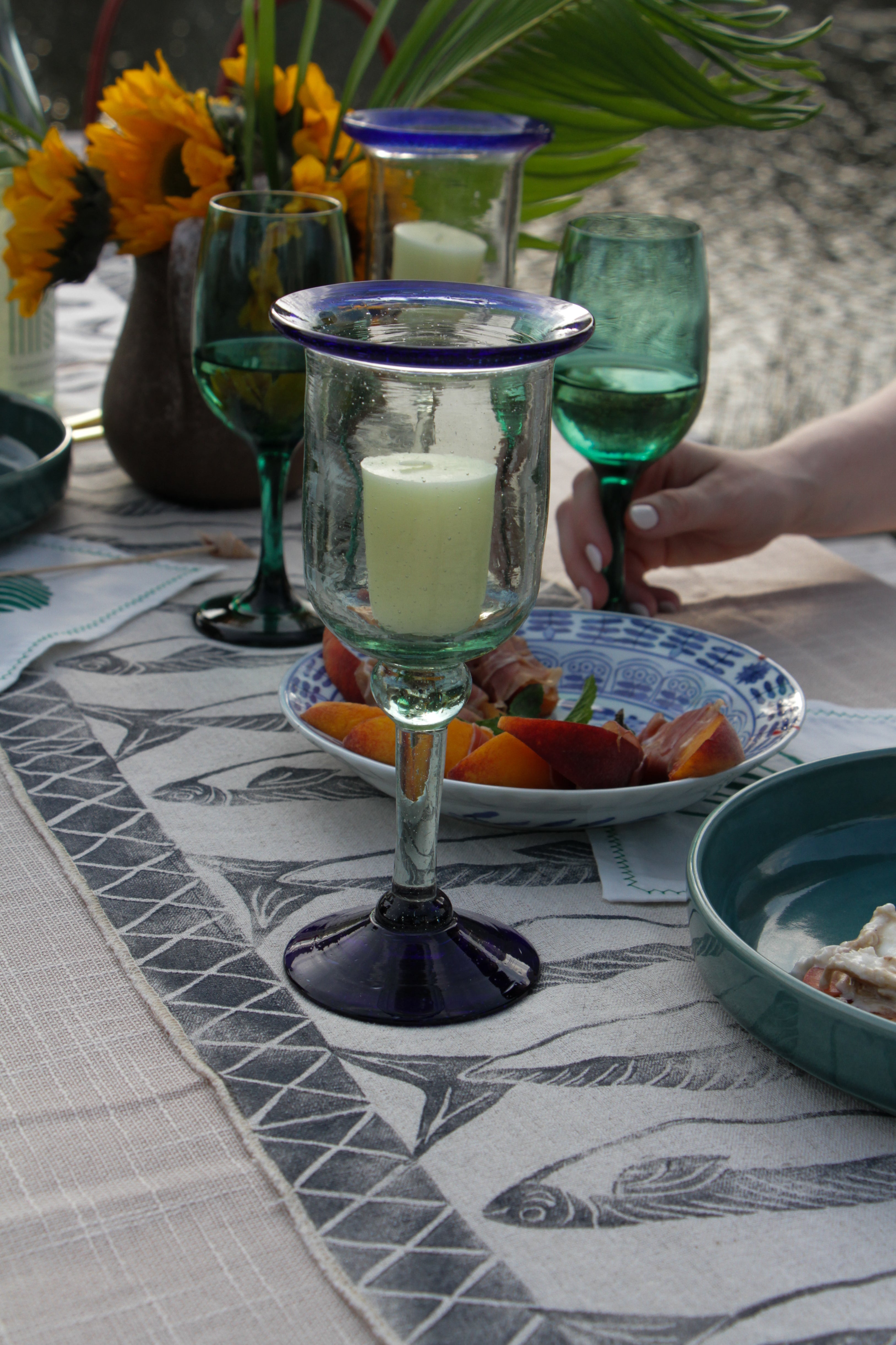 Sea Glass Votives