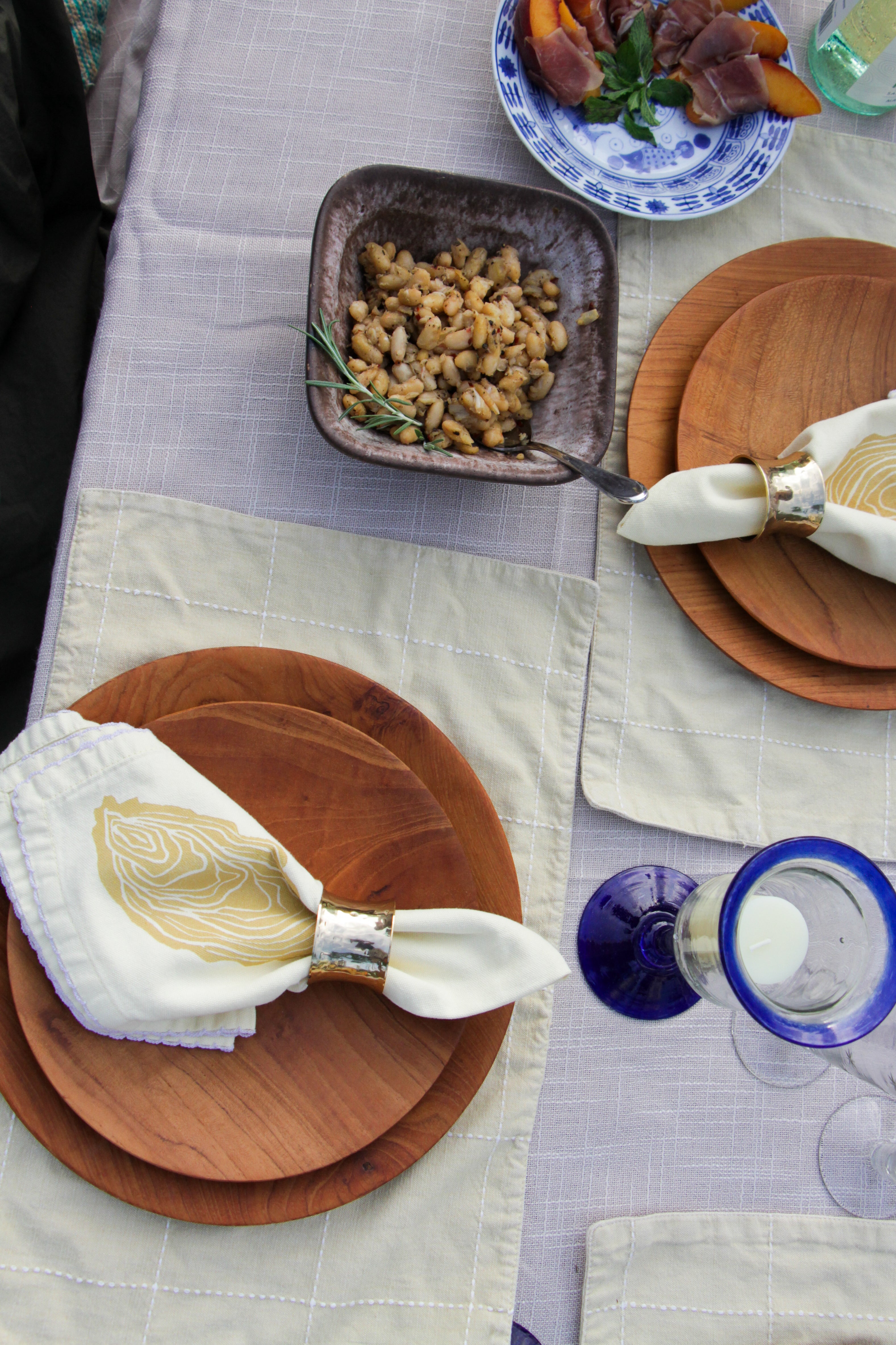 Yellow Oyster Cloth Napkins