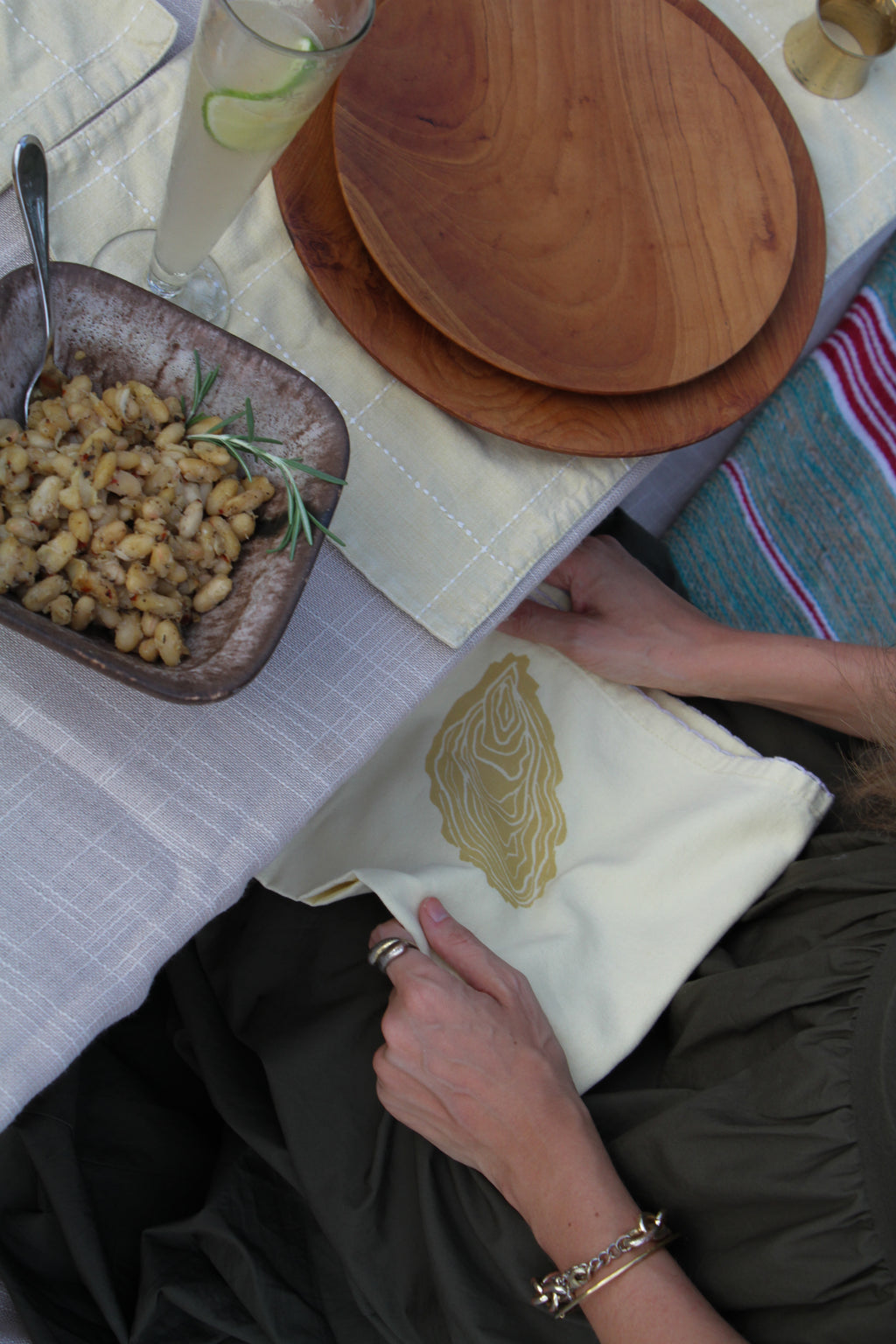 Yellow Oyster Cloth Napkins