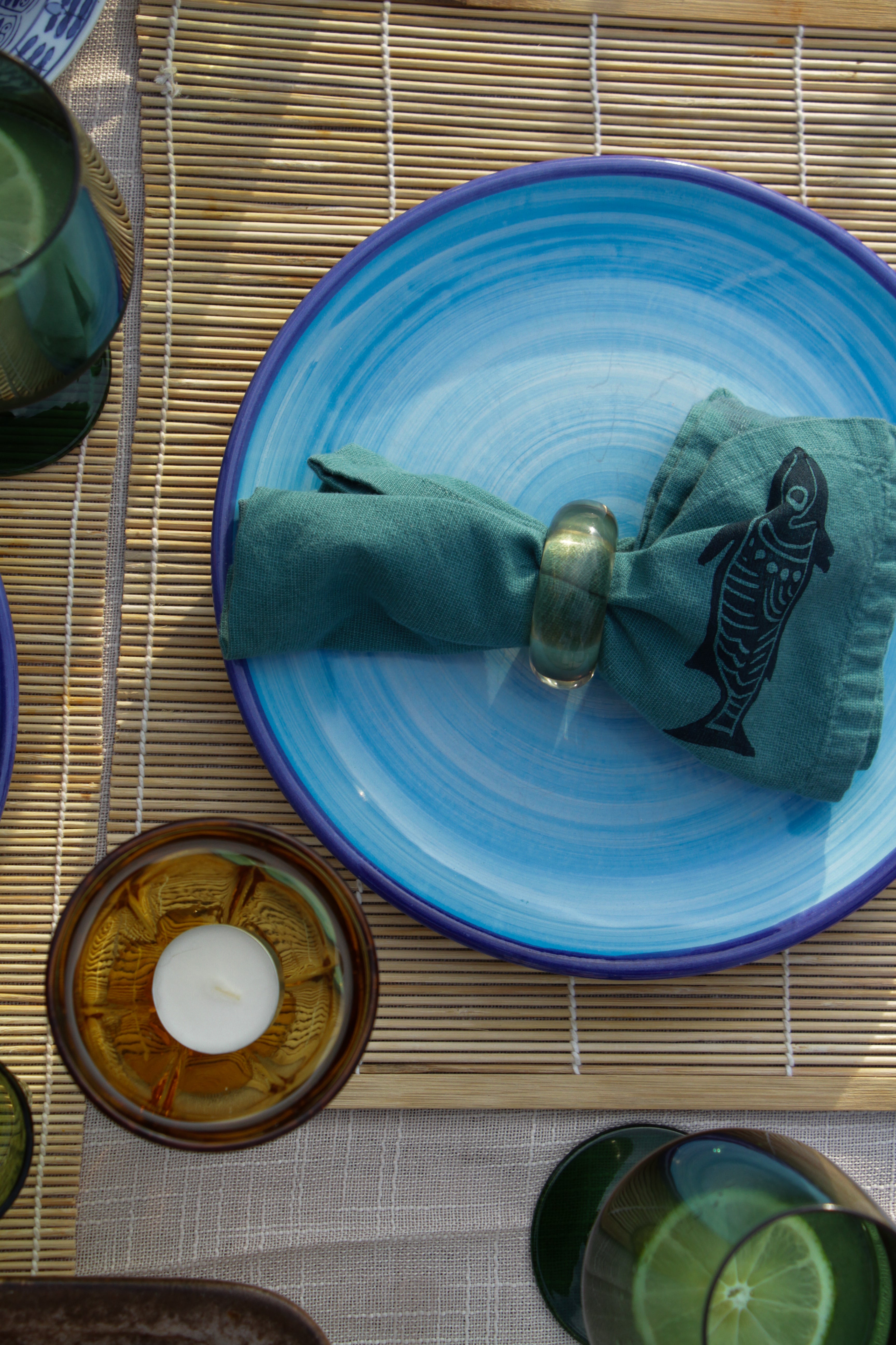 Emerald Green Cloth Napkin