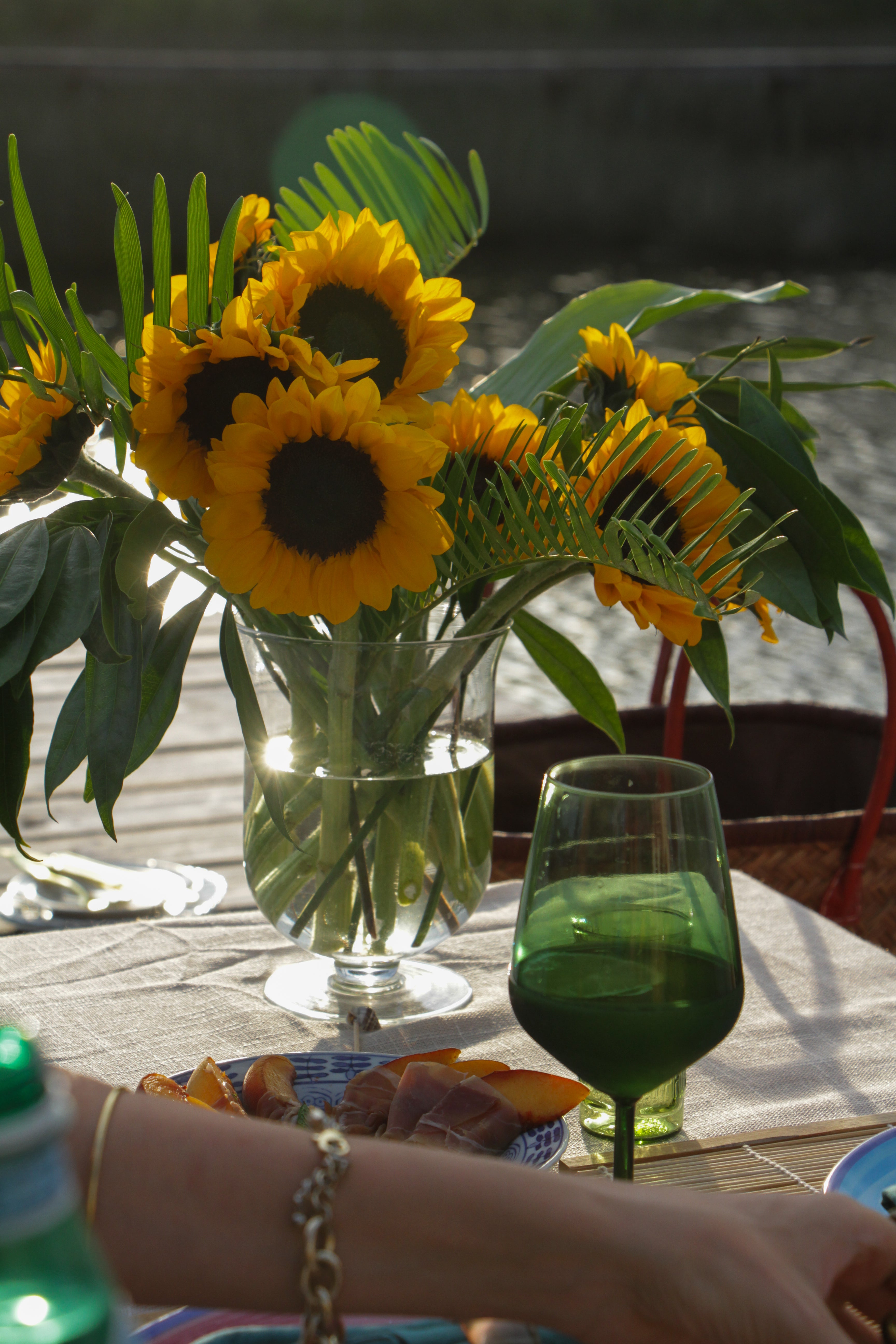 Green Wine Glasses