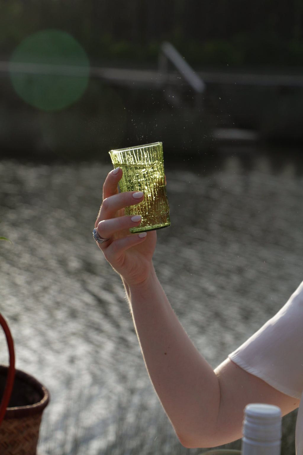 Green Bamboo Glass