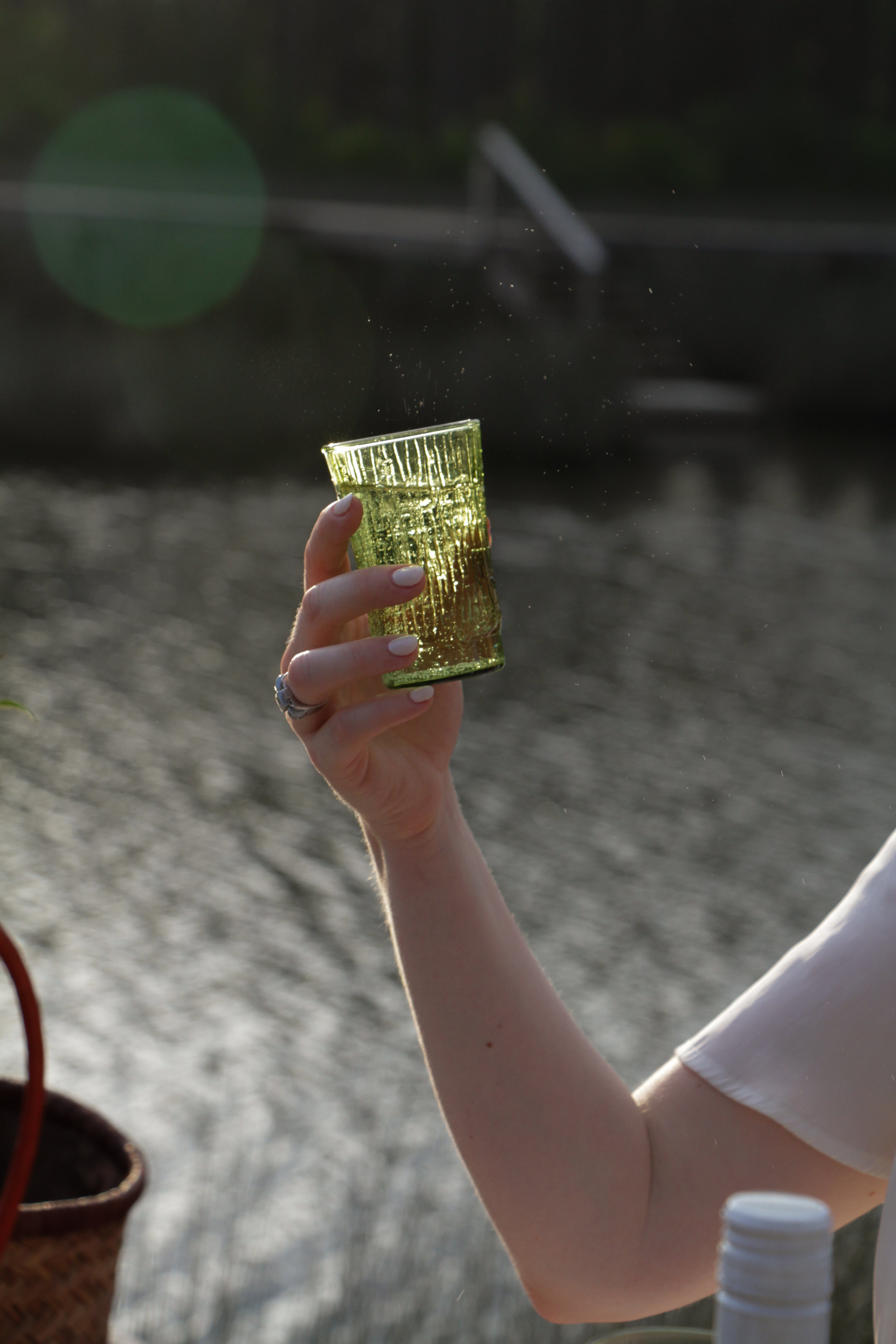 Green Bamboo Glass