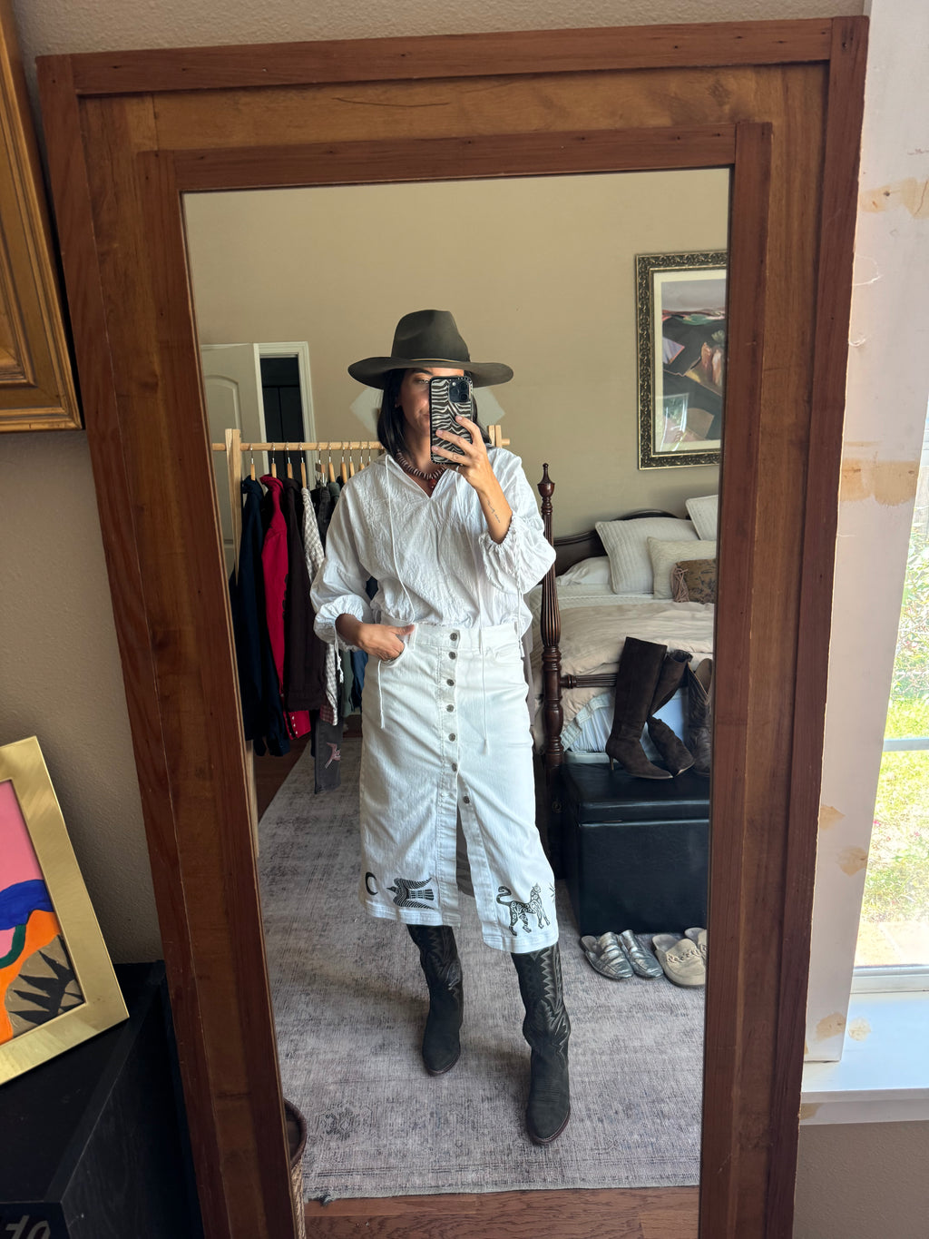 The Egyptian Denim Skirt
