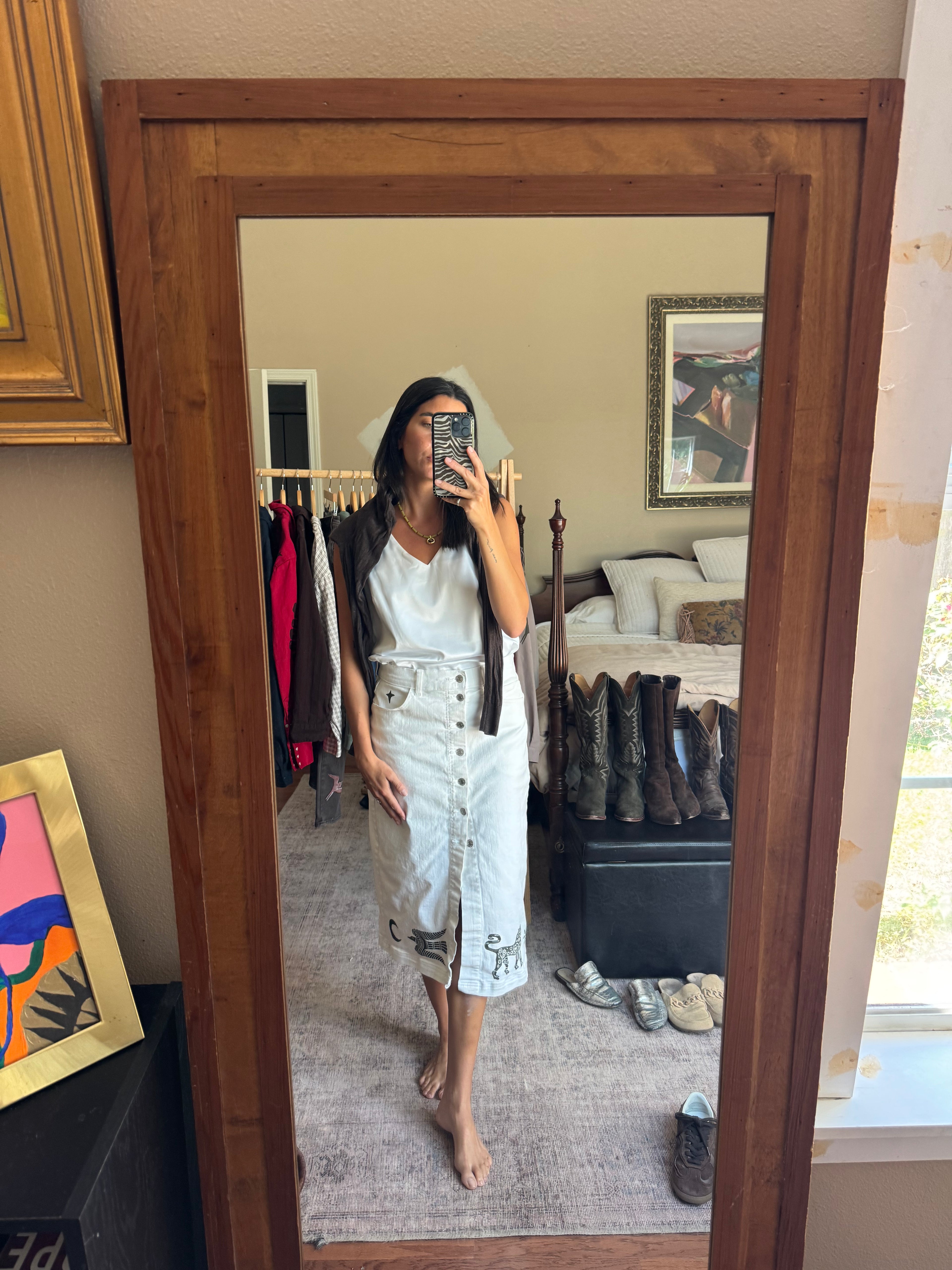 The Egyptian Denim Skirt