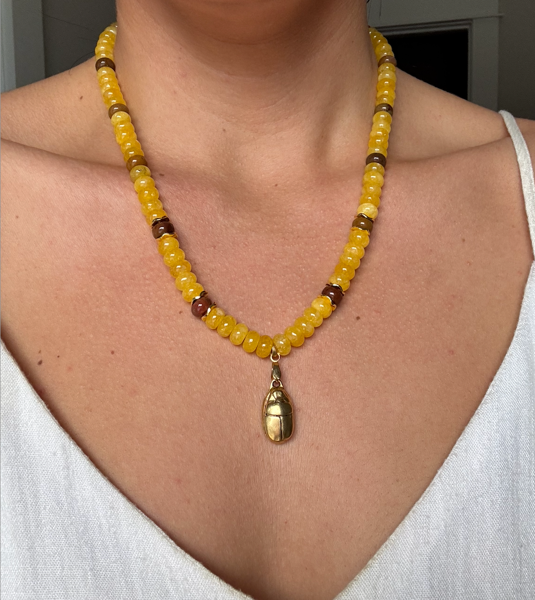 Florida Scarab Necklace