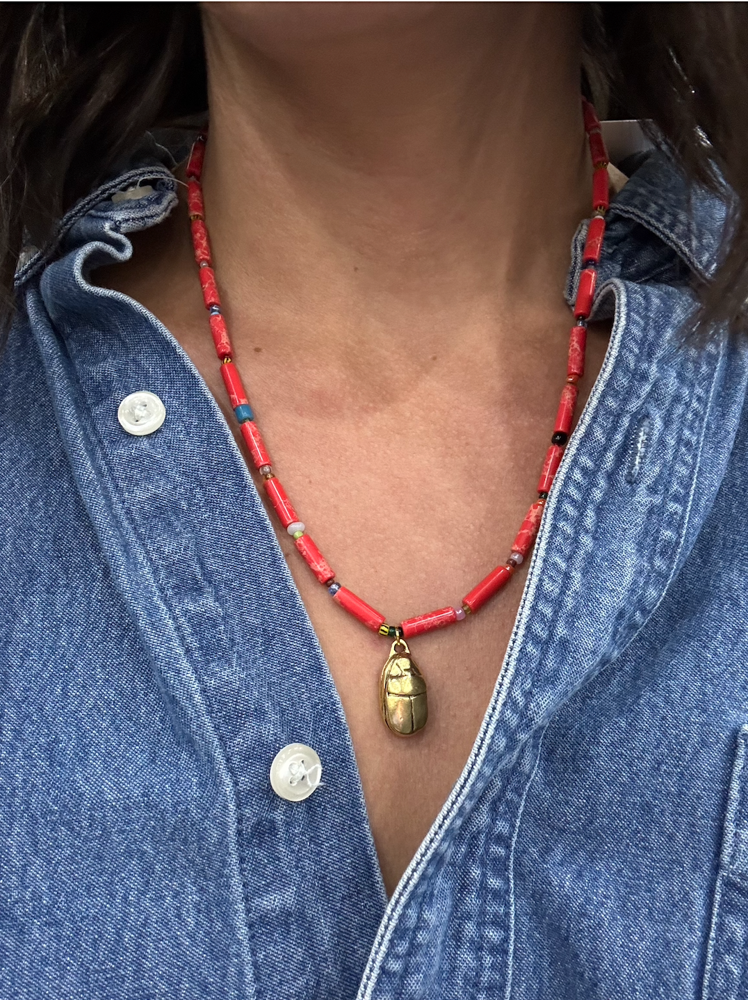 Silk Snapper Necklace