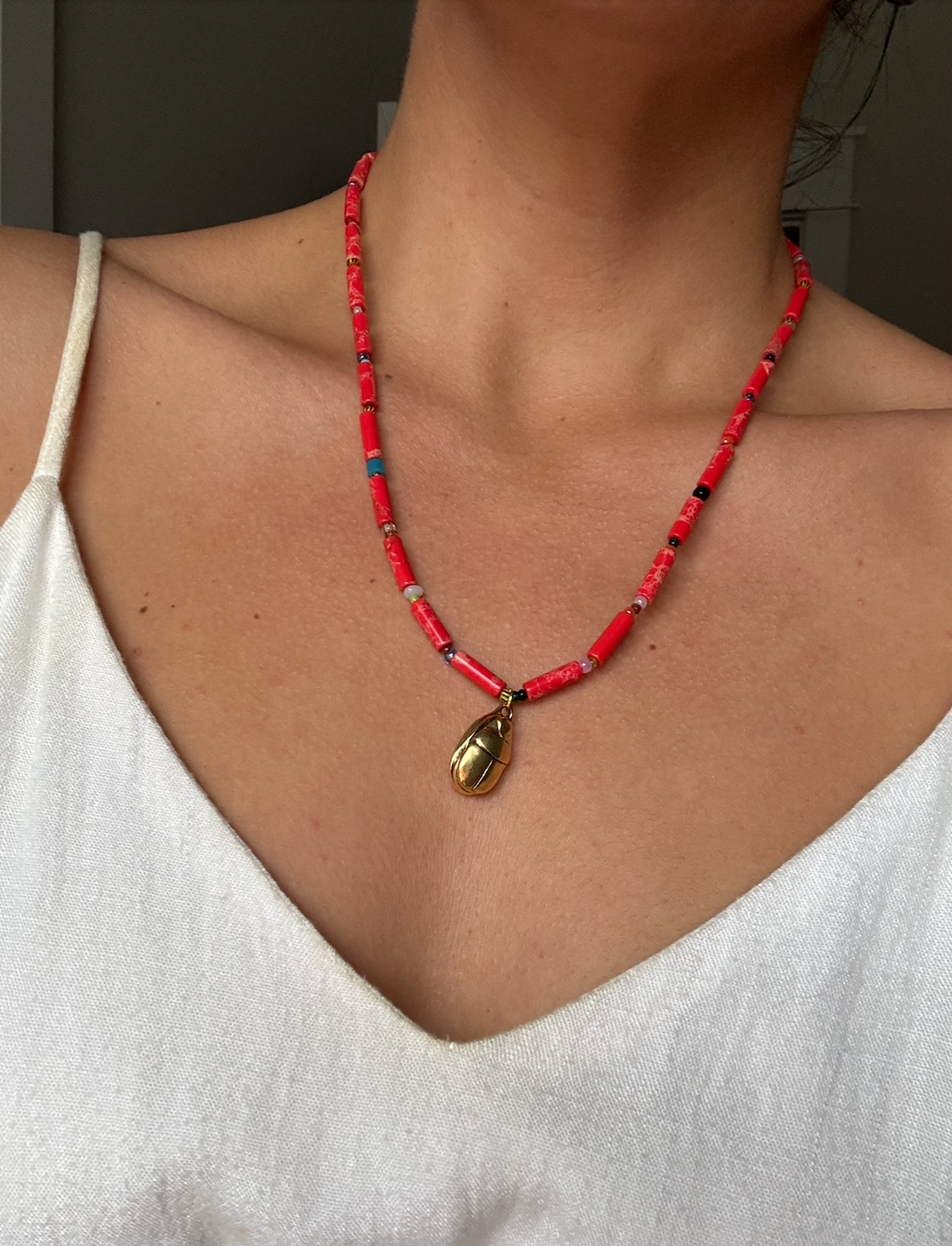 Silk Snapper Necklace