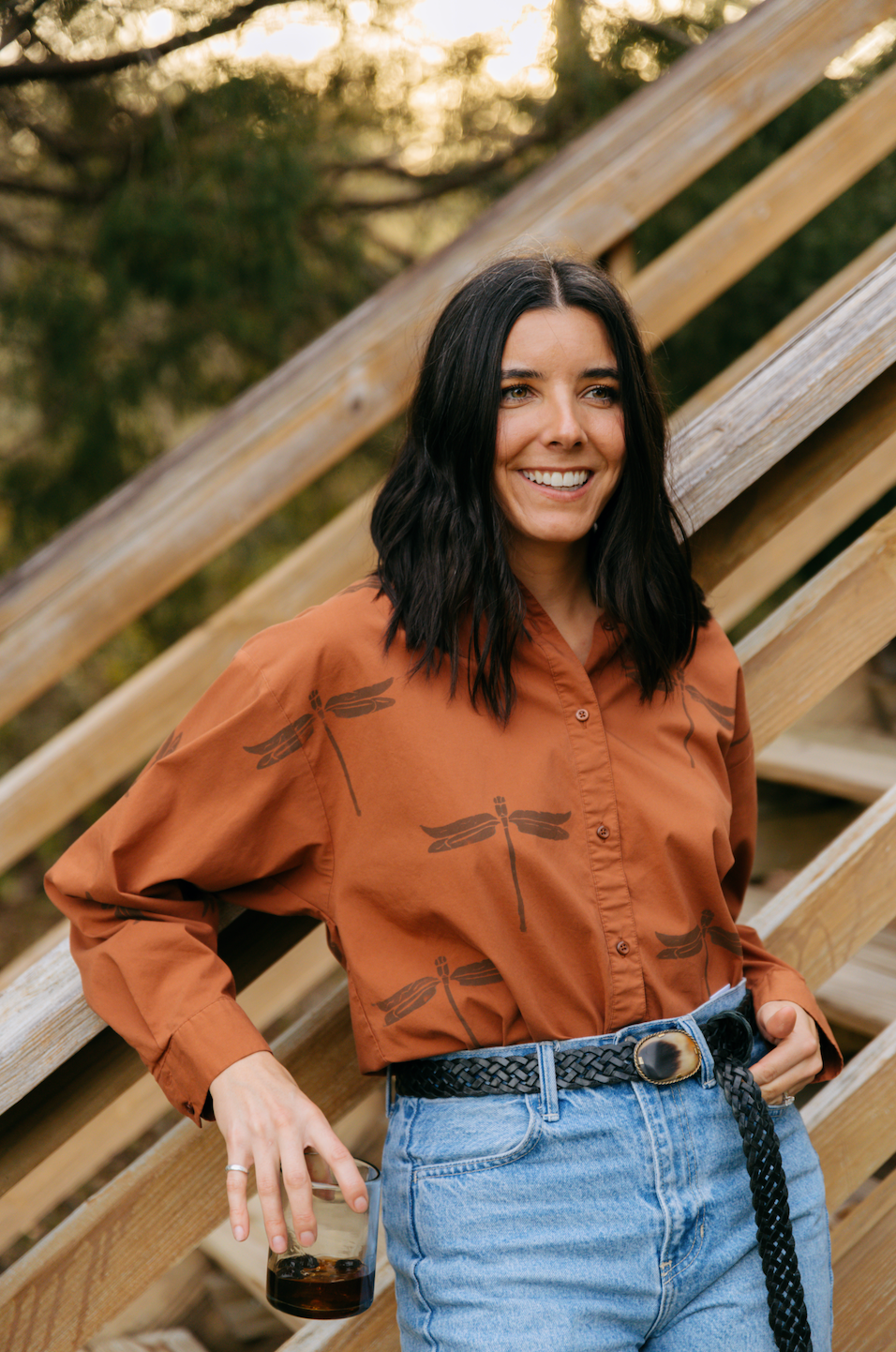 Dragonfly Fields Button Down