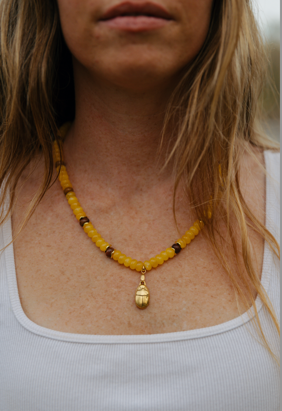 Florida Scarab Necklace