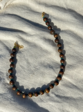 Vintage Wooden Bead Necklace - Jade Ombre