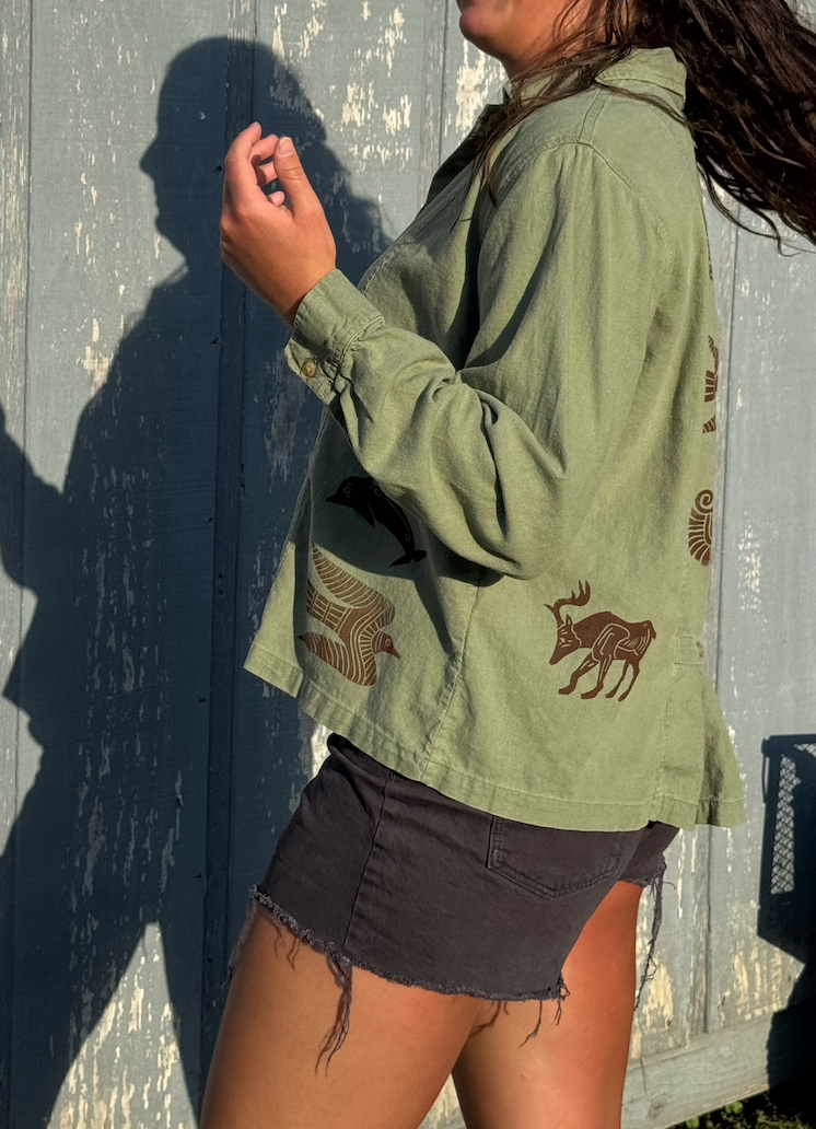 The Egyptian Series: Sage Green Button Down