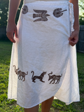 The Egyptian Series: White Linen Wrap Skirt