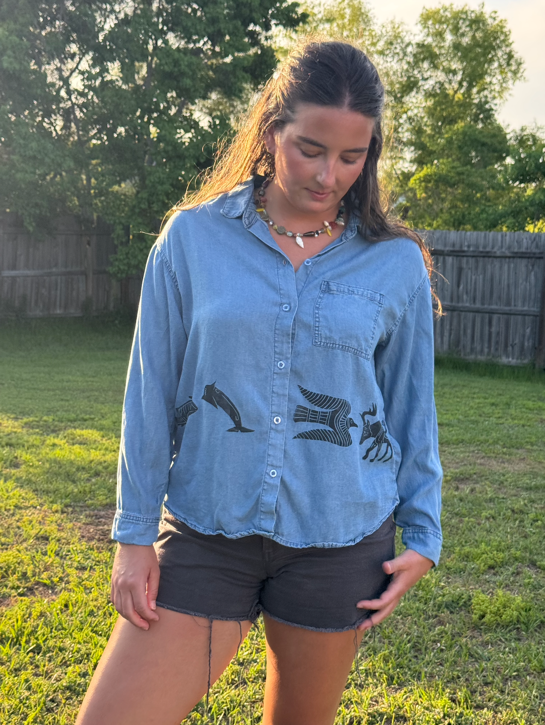 The Egyptian Series: Chambray Button Down