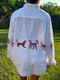 The Egyptian Series: Oversized White Button Down