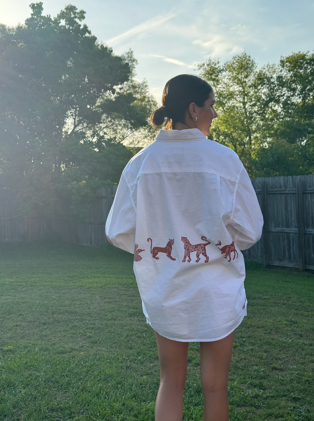 The Egyptian Series: Oversized White Button Down