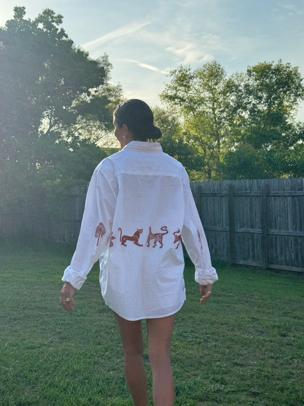 The Egyptian Series: Oversized White Button Down