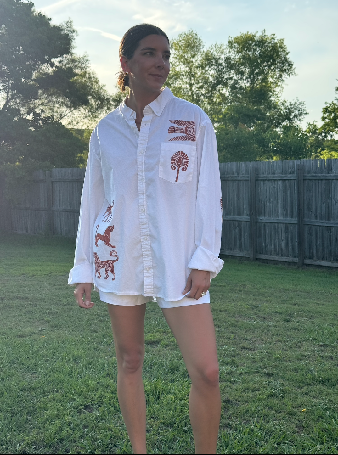 The Egyptian Series: Oversized White Button Down