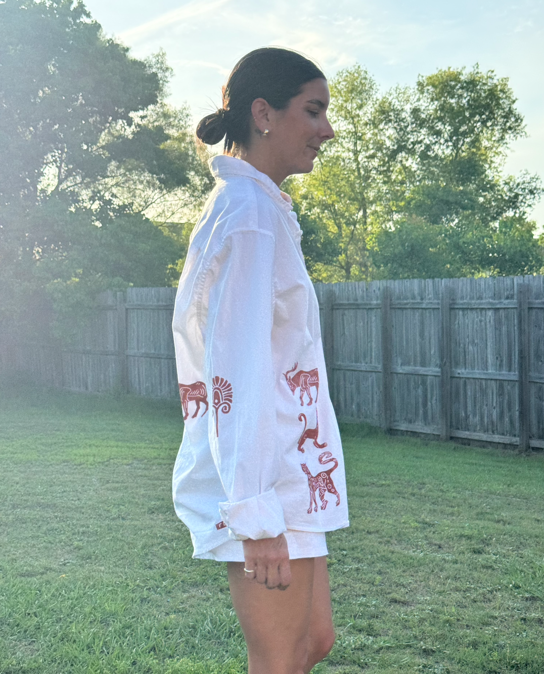 The Egyptian Series: Oversized White Button Down
