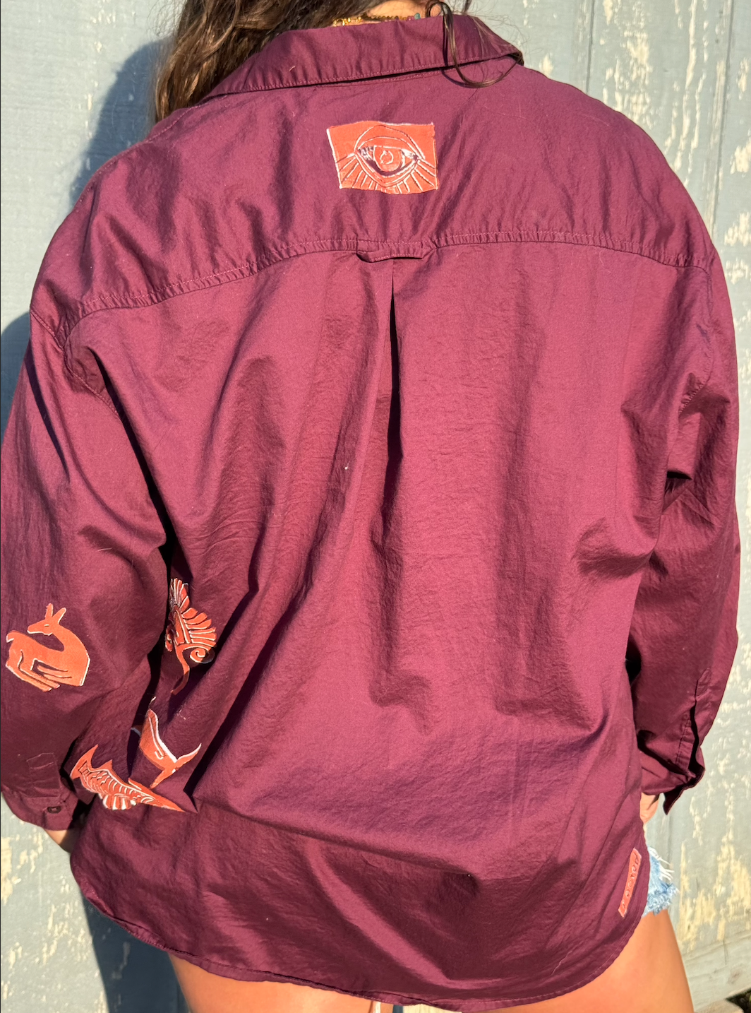 The Egyptian Series: Maroon Button Down