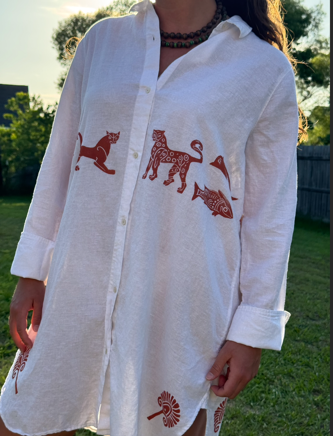The Egyptian Series: White Shirt Dress