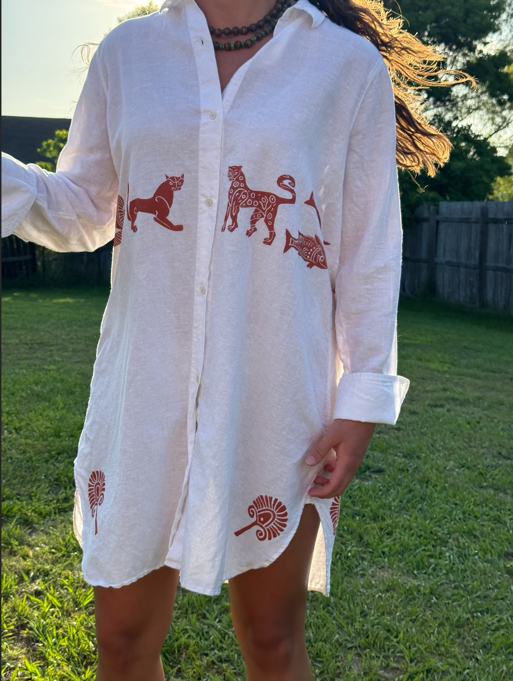 The Egyptian Series: White Shirt Dress