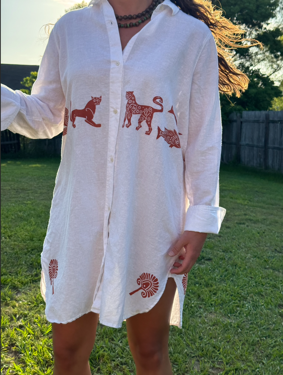 The Egyptian Series: White Shirt Dress