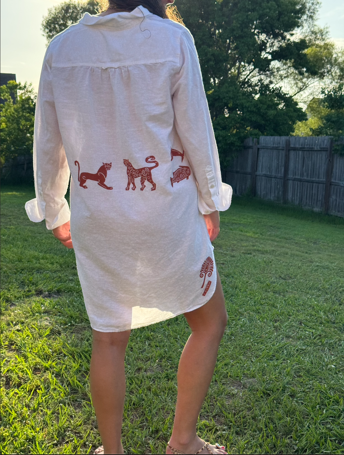 The Egyptian Series: White Shirt Dress