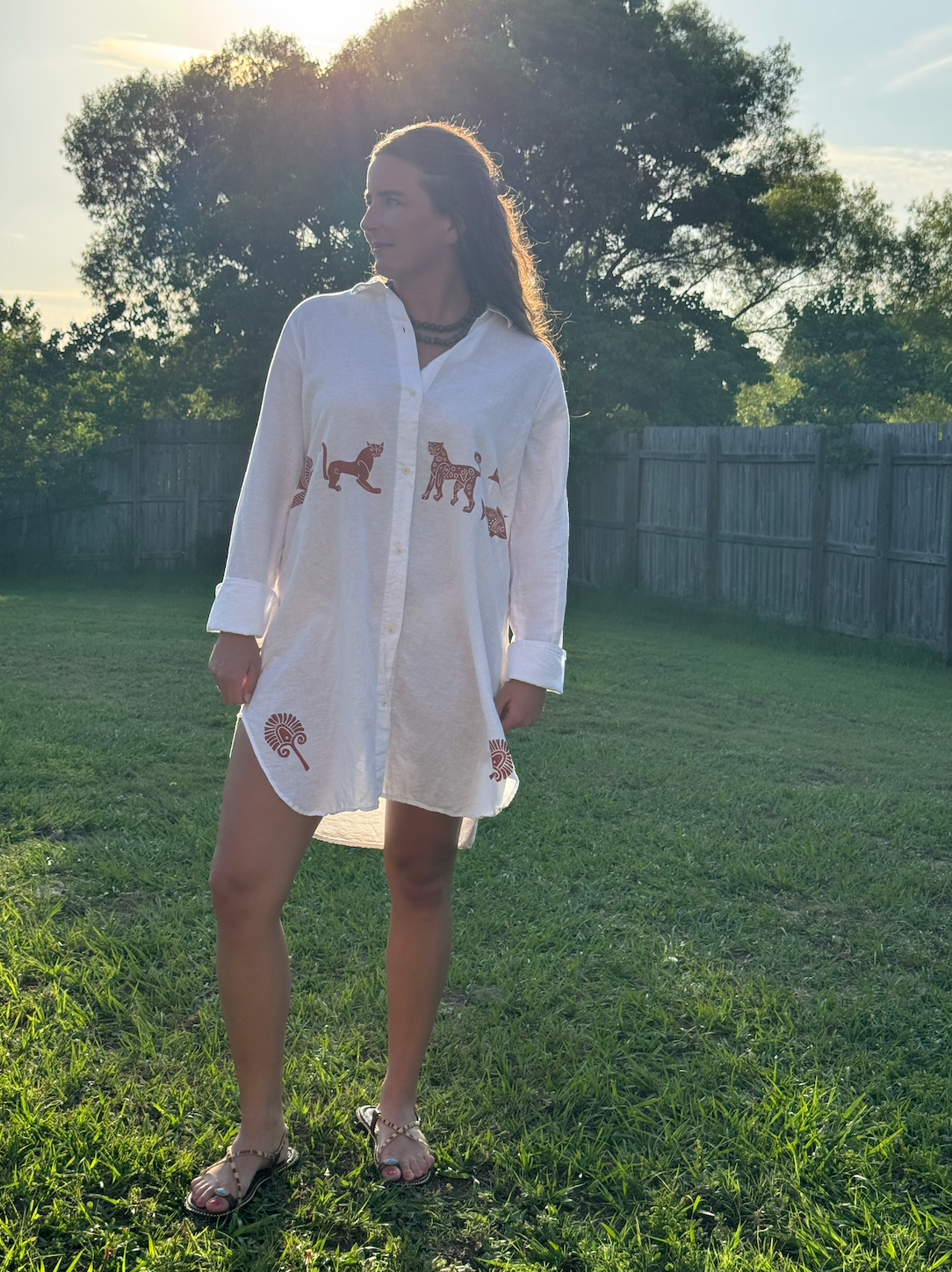 The Egyptian Series: White Shirt Dress