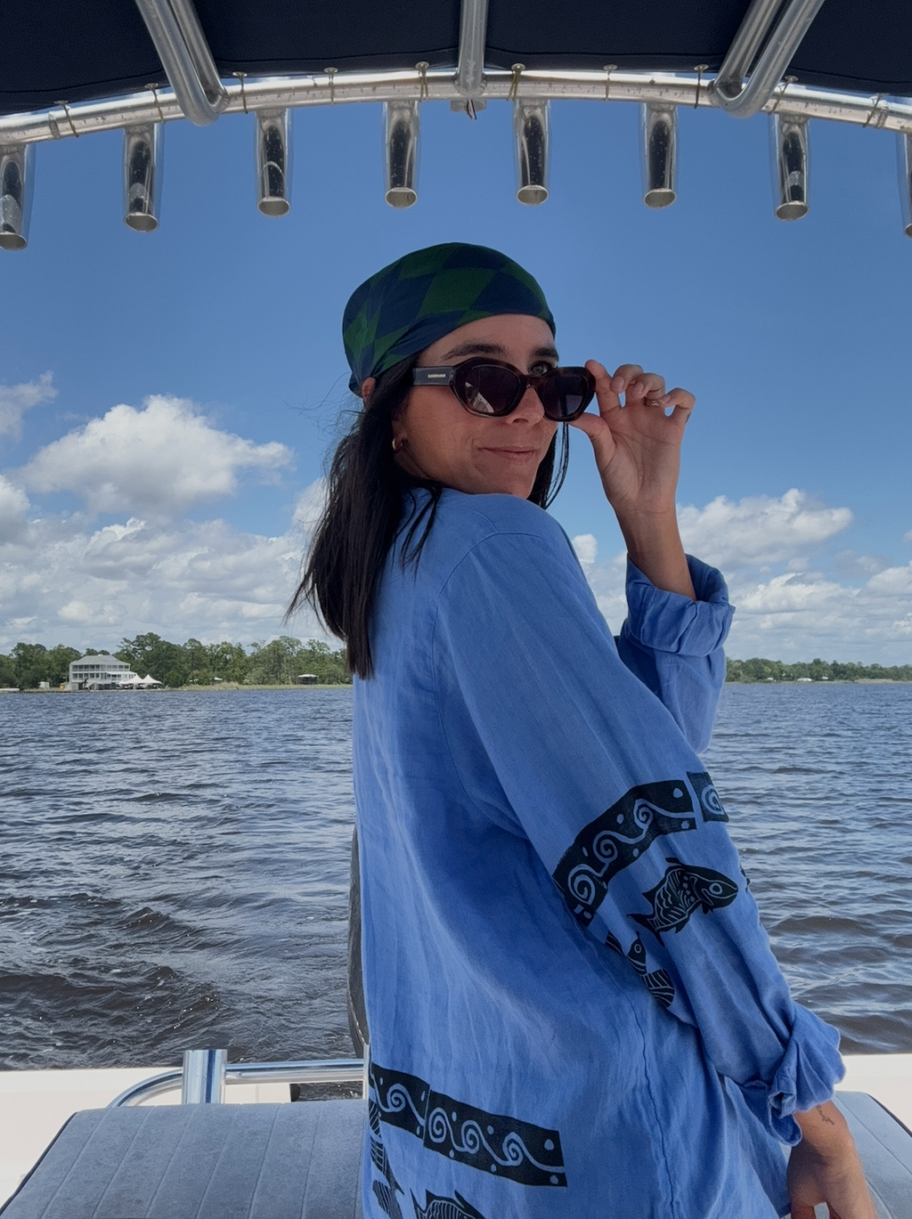 The Egyptian Series: Blue Linen Button Down