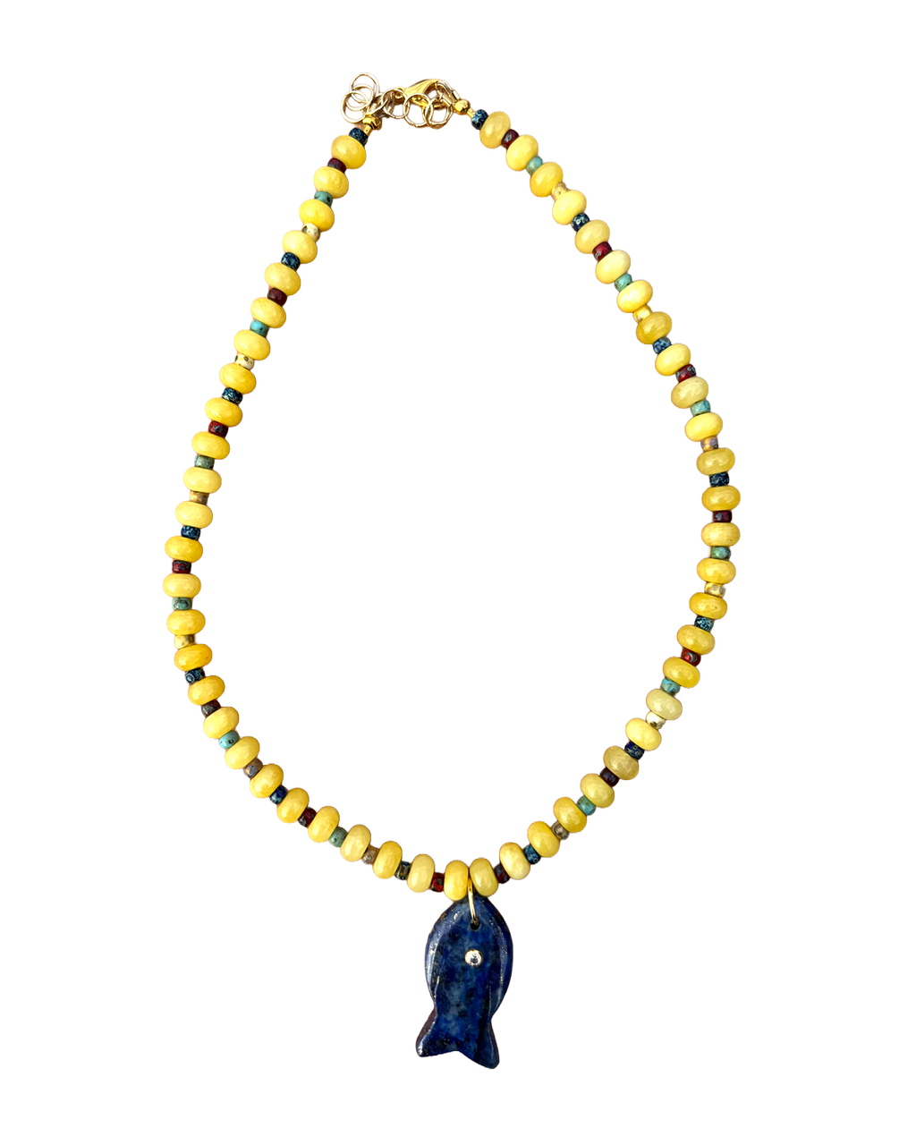 Lapis Fish Necklace