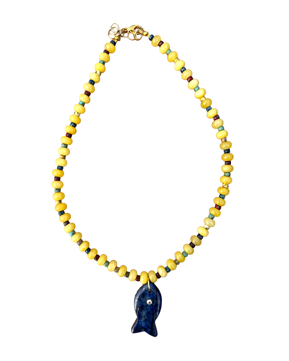 Lapis Fish Necklace