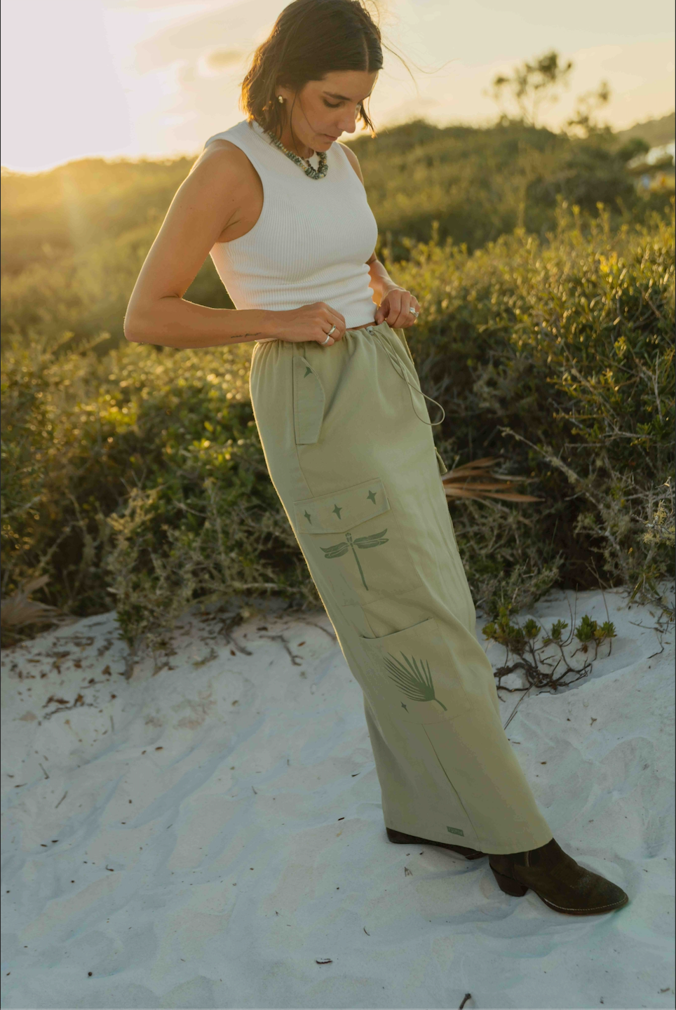 In the Bushes Maxi Skirt